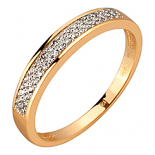 Золота каблучка з діамантами (01-200858154)