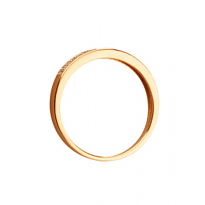 Золота каблучка з діамантами (01-200858154) фотографія