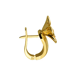 Золоті сережки з фіанітом (3б_с-132) фотографія