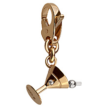 Золотой кулон с цирконием куб. (8б_п-147)