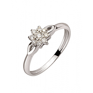 Золотое кольцо с бриллиантами (01-200413855) фотография