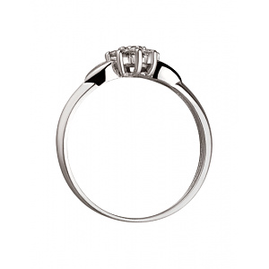 Золотое кольцо с бриллиантами (01-200413855) фотография