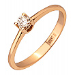 Золотое кольцо с бриллиантом 01-200773355 фотография 1