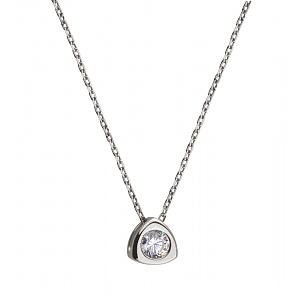 Золоте кольє з цирконієм куб. (3н114/01б) фотографія