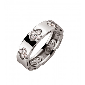 Золотое кольцо с бриллиантами (2б_к-326) фотография