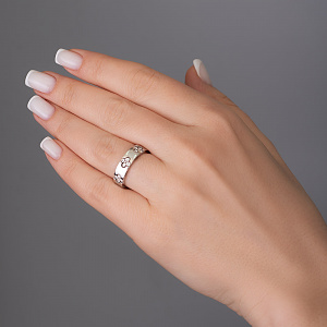 Золотое кольцо с бриллиантами (2б_к-326) фотография