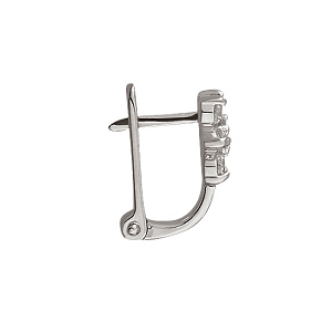 Золоті сережки з фіанітами (кубічним цирконієм) (2б_с-052) фотографія