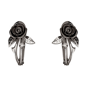 Золоті сережки з діамантами (11б_с-081) фотографія