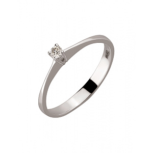 Золотое  кольцо с бриллиантом (01-200055156) фотография