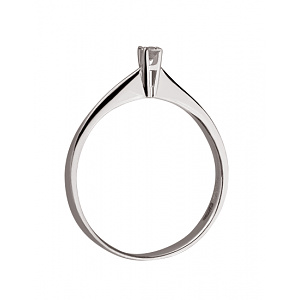 Золотое  кольцо с бриллиантом (01-200055156) фотография