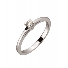 Золота каблучка з діамантом