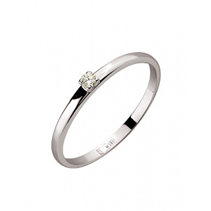 Золота каблучка з діамантом (01-200530756) фотографія