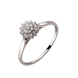 Золотое кольцо с бриллиантами (01-200559556) фотография