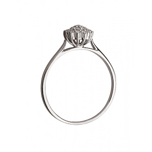 Золотое кольцо с бриллиантами (01-200559556) фотография