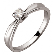 Золотое кольцо с бриллиантом (01-200563556)