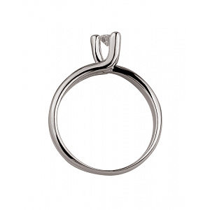 Золота каблучка з діамантом (01-200599956) фотографія