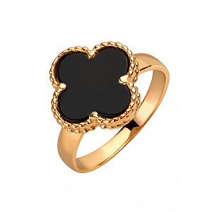 Золота каблучка з цирконієм куб. (01-200616956) фотографія