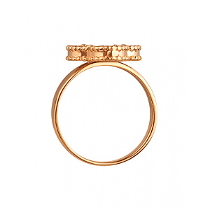 Золота каблучка з цирконієм куб. (01-200616956) фотографія