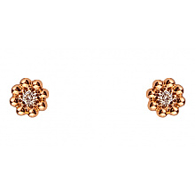 Золотые серьги с бриллиантами (01-200783556)