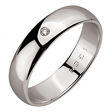 Золота обручка з діамантом (01-200805856)