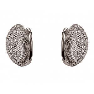 Золотые серьги с бриллиантами (01-200816056) фотография