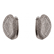 Золотые серьги с бриллиантами (01-200816056)