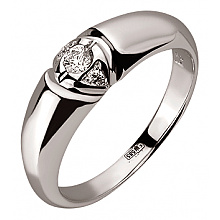 Золота каблучка з діамантами (01-200851656)