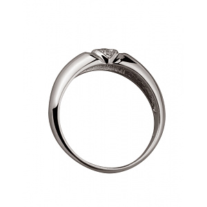 Золота каблучка з діамантами (01-200851656) фотографія