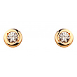 Золоті сережки з фіанітом (цирконієм куб.) 01-200867856 фотографія 1