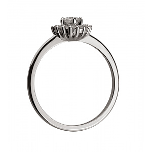 Золотое кольцо с бриллиантами (2б_к-227) фотография