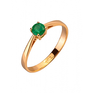 Золотое кольцо с бериллом (01-200323757) фотография