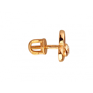 Золоті сережки з діамантами (01-200382757) фотографія