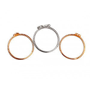 Золотое кольцо с цирконием куб. (01-200392757) фотография