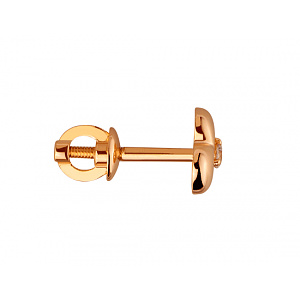 Золотые серьги с цирконием куб. (01-200426957) фотография