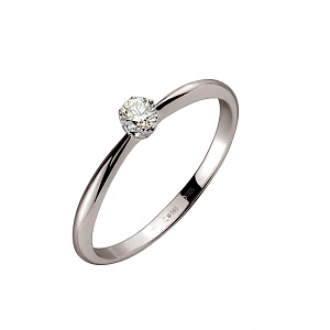 Золота каблучка з діамантом (01-200489257) фотографія