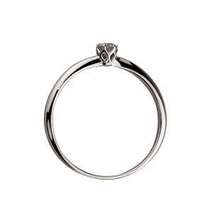 Золота каблучка з діамантом (01-200489257) фотографія