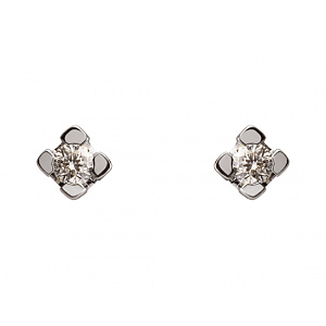 Золоті сережки з діамантами (01-200566857) фотографія