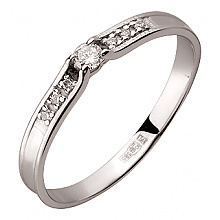 Золота каблучка з діамантами (01-200573457)