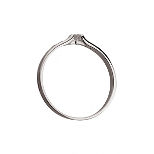 Золота каблучка з діамантами (01-200573457) фотографія