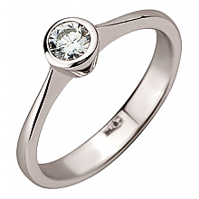 Золотое  кольцо с бриллиантом (01-200783557)