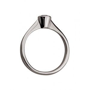 Золотое  кольцо с бриллиантом (01-200783557) фотография