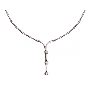 Золоте кольє з діамантами (01-200816057) фотографія