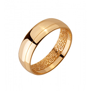 Золота обручка  (1б_к-260) фотографія