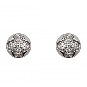 Золоті сережки з діамантами (2с-163) фотографія