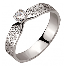 Золотое кольцо с бриллиантом (2б_к-330)