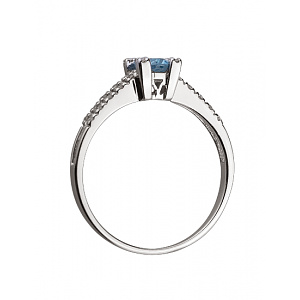 Золотое кольцо с бриллиантами (01-18385358) фотография