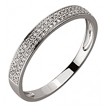 Золотое  кольцо с цирконием куб. (01-18762958)