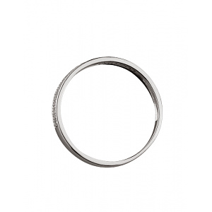 Золотое  кольцо с цирконием куб. (01-18762958) фотография