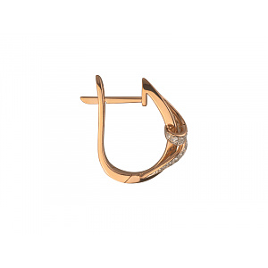 Золоті сережки з діамантами (01-200243958) фотографія