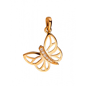 Золотий кулон з діамантами (01-200291158) фотографія